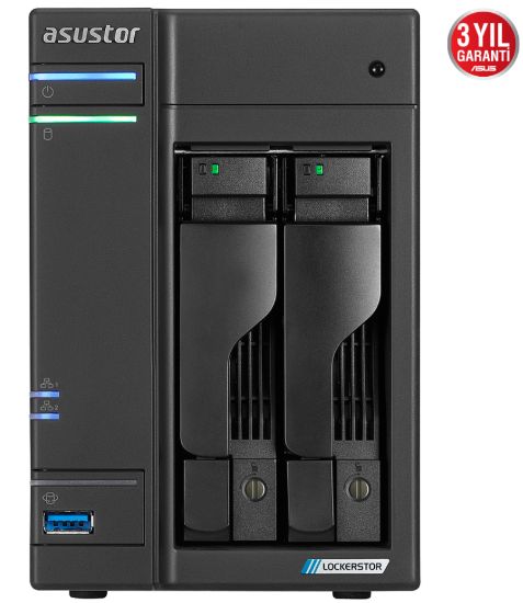 ASUSTOR AS6602T 2 YUVALI 4GB NAS DEPOLAMA ÜNİTESİ resmi