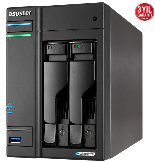 ASUSTOR AS6602T 2 YUVALI 4GB NAS DEPOLAMA ÜNİTESİ resmi