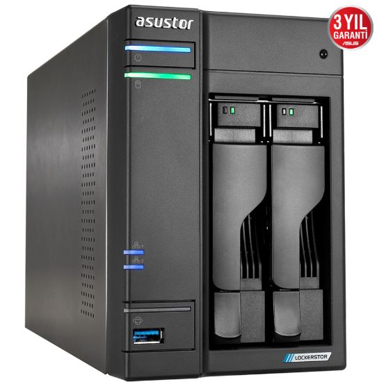 ASUSTOR AS6602T 2 YUVALI 4GB NAS DEPOLAMA ÜNİTESİ resmi