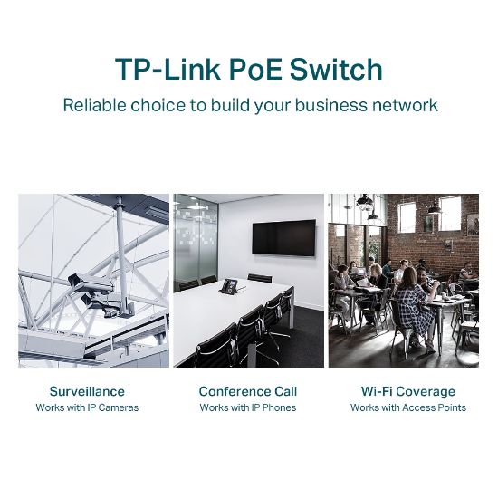 TP-LINK TL-SG1428PE 28PORT 10/100/1000 YÖNETİLEBİLİR POE SWITCH resmi