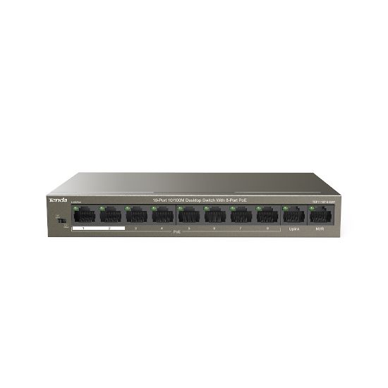 TENDA TEF1110P-8-63W 10PORT 10/100 SWITCH resmi