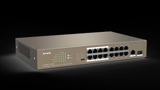 TENDA TEF1118P-16-150W 16PORT 10/100 YÖNETİLEMEZ POE SWITCH resmi