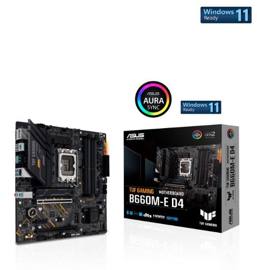 ASUS TUF GAMING B660M-E D4 DDR4 5333(OC) HDMI DP mATX 1700P resmi