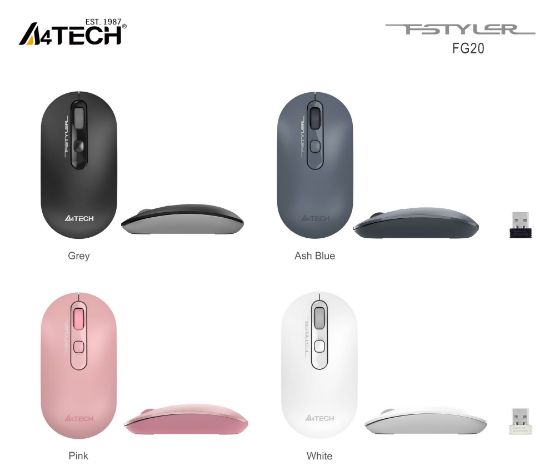 A4 TECH FG20 OPTIK MOUSE NANO USB MAVİ 2000 DPI resmi