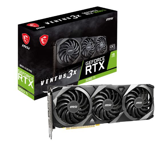 MSI GEFORCE RTX 3060 TI VENTUS 3X 8G GDD6 256 BIT resmi