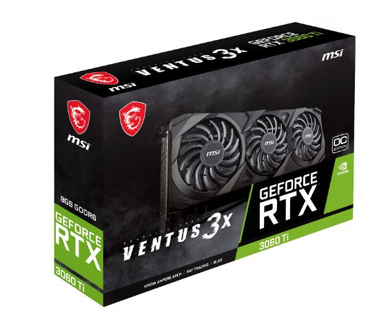 MSI GEFORCE RTX 3060 TI VENTUS 3X 8G GDD6 256 BIT resmi