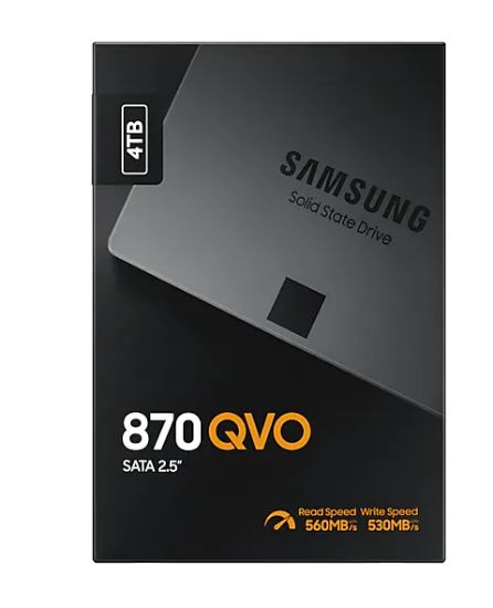 4TB SAMSUNG 870 560/530MB/s QVO MZ-77Q4T0BW SSD resmi