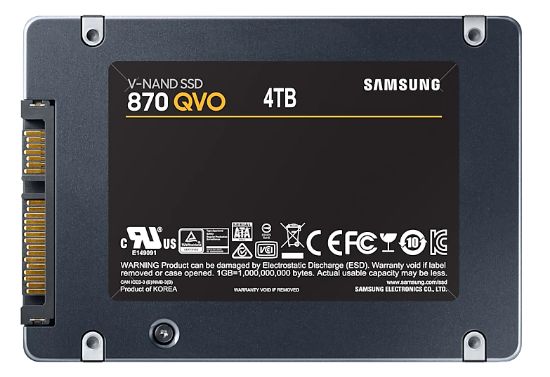 4TB SAMSUNG 870 560/530MB/s QVO MZ-77Q4T0BW SSD resmi