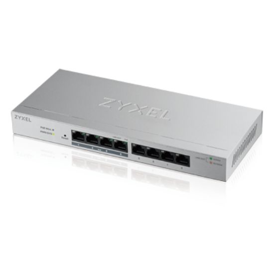 ZYXEL GS1200-8HP 8PORT GIGABIT WEB YÖNETİLİR 4POE SWITCH resmi