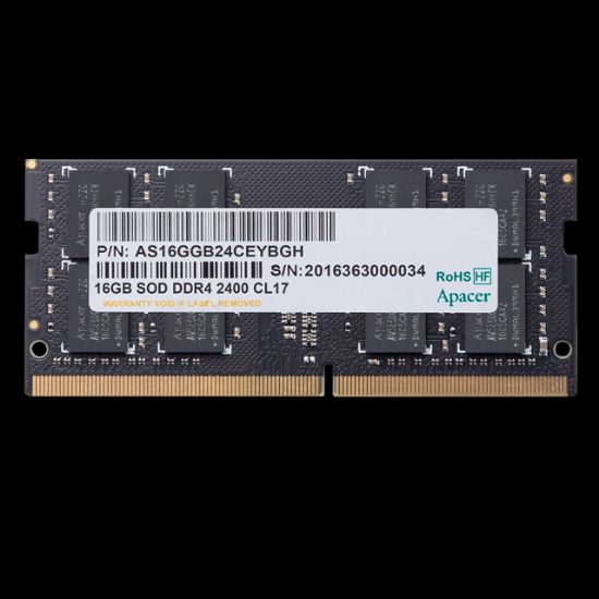 Apacer 16GB (1x16GB) 3200Mhz CL22 DDR4 Notebook SODIMM RAM (ES.16G21.GSH) resmi