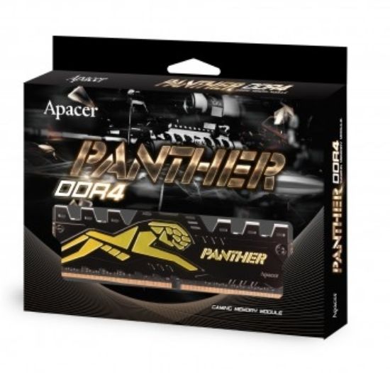 Apacer Panther Black-Gold 16GB (1x16GB) 3200Mhz CL16 DDR4 Gaming Ram (AH4U16G32C08Y7GAA-1) resmi