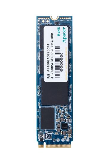 Apacer AS2280P4 480GB 2100/1500MB/s NVMe PCIe Gen3x4 M.2 SSD Disk (AP480GAS2280P4-1) resmi