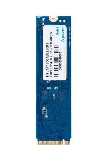 Apacer AS2280P4 480GB 2100/1500MB/s NVMe PCIe Gen3x4 M.2 SSD Disk (AP480GAS2280P4-1) resmi