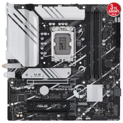 ASUS PRIME B760M-A WIFI D4 DDR4 5333MHz M.2 WİFİ DP mATX 1700p resmi