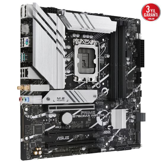 ASUS PRIME B760M-A WIFI D4 DDR4 5333MHz M.2 WİFİ DP mATX 1700p resmi