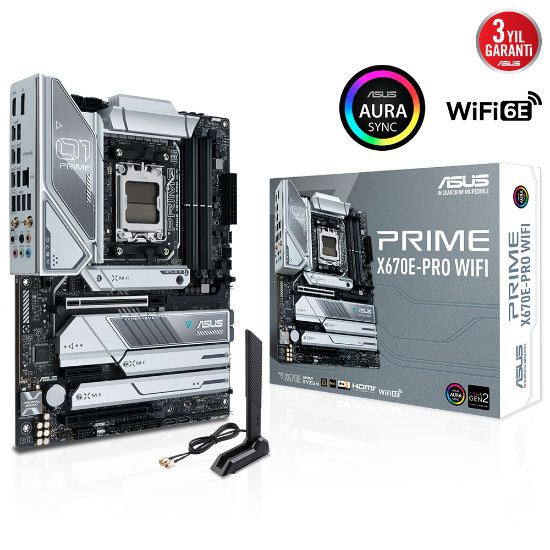 ASUS PRIME X670E-PRO WIFI DDR5 6400Mhz DP HDMI M.2 AM5  resmi