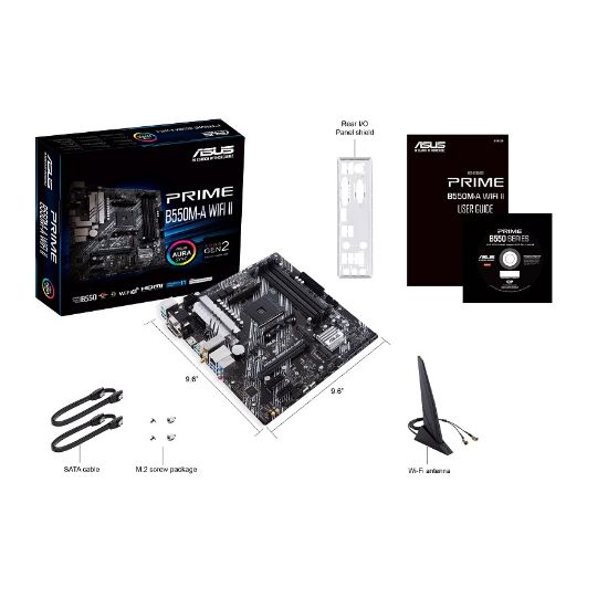 ASUS PRIME B550M-A WIFI II DDR4 4866MHZ mATX AM4 resmi