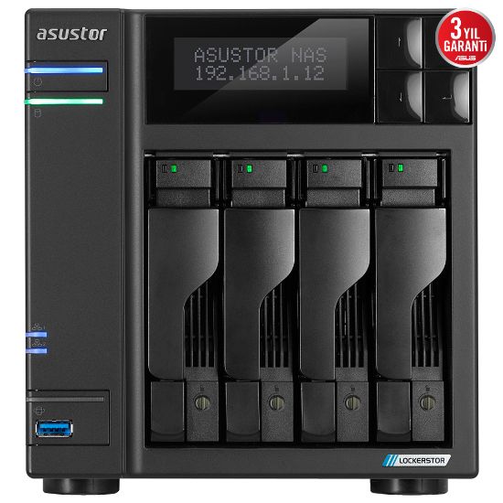 ASUSTOR AS6704T 4 YUVALI 4GB NAS DEPOLAMA ÜNİTESİ resmi