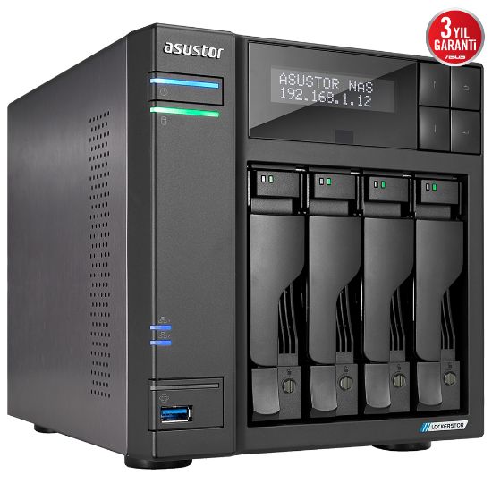 ASUSTOR AS6704T 4 YUVALI 4GB NAS DEPOLAMA ÜNİTESİ resmi