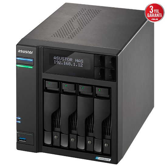 ASUSTOR AS6704T 4 YUVALI 4GB NAS DEPOLAMA ÜNİTESİ resmi