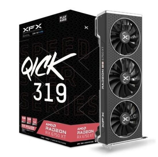 XFX Speedster QICK 319 RX 6750 XT 12GB GDDR6 192Bit (RX-675XYJFDP) resmi