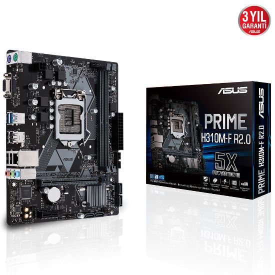 ASUS PRIME H310M-F R2.0 DDR4 2666Mhz VGA 1151p resmi