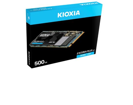 500GB KIOXIA EXCERIA PLUS G2 PCIe M.2 NVMe 3D 3400/3200 MB/s LRD20Z500GG8 resmi