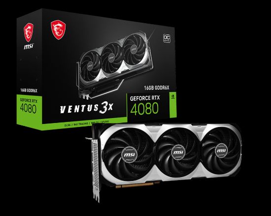 MSI GEFORCE RTX 4080 VENTUS 3X OC 16GB GDDR6X HDMI DP 256Bit resmi