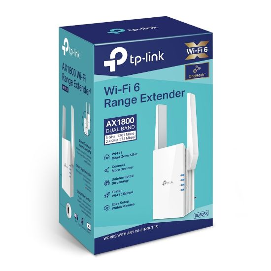 TP-LINK RE605X AC1800 1201Mbps PRİZ TİPİ MENZİL GENİŞLETİCİ resmi