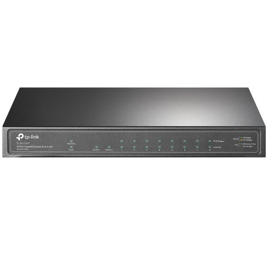 TP-LINK TL-SG1210P 10PORT 10/100/1000 YÖNETİLEMEZ POE SWITCH resmi