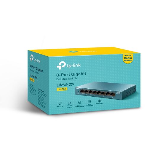 TP-LINK LS108G 8PORT 10/100/1000 YÖNETİLEMEZ SWITCH resmi