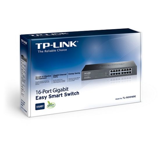 TP-LINK TL-SG1016DE 16PORT 10/100/1000 YÖNETİLEBİLİR SWITCH resmi