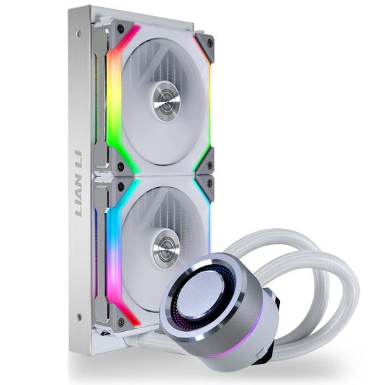 Lian Li Galahad AIO 240 UNI Fan SL Edition White 240mm RGB Beyaz İşlemci Sıvı Soğutucu resmi