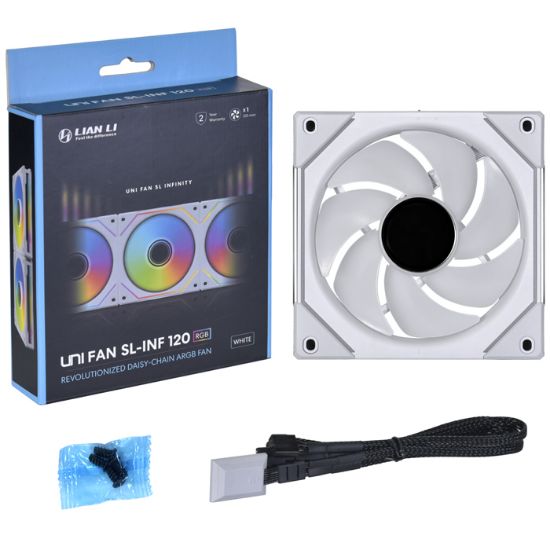 LIAN LI UNI FAN SL INFINITY 120-1 BEYAZ KASA FANI resmi