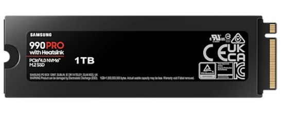 1TB SAMSUNG 990 PRO SOĞUTUCULU M.2 NVMe 7450/6900MB/s MZ-V9P1T0CW resmi