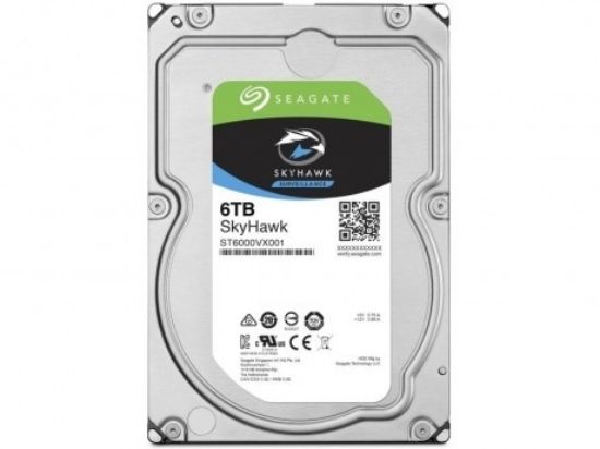 6TB SEAGATE SKYHAWK 256 MB 7/24 RV ST6000VX001 resmi