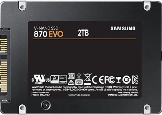 2TB SAMSUNG 870 560/530MB/s EVO MZ-77E2T0BW SSD resmi