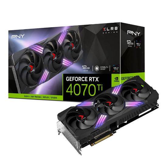 PNY RTX 4070 Ti XLR8 Gaming VERTO 12GB GDDR6X 192Bit (VCG4070T12TFXXPB1) resmi