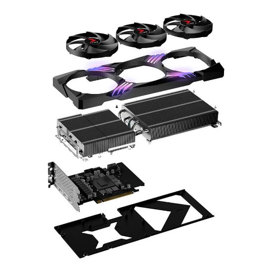 PNY RTX 4070 Ti XLR8 Gaming VERTO 12GB GDDR6X 192Bit (VCG4070T12TFXXPB1) resmi