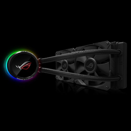 ASUS ROG RYUO 240 OLED AURA RGB FAN SIVI CPU resmi