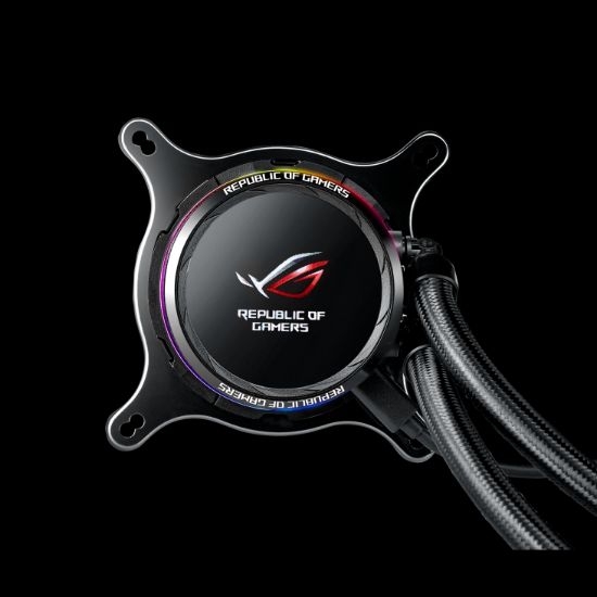 ASUS ROG RYUO 240 OLED AURA RGB FAN SIVI CPU resmi