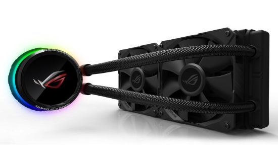 ASUS ROG RYUO 240 OLED AURA RGB FAN SIVI CPU resmi