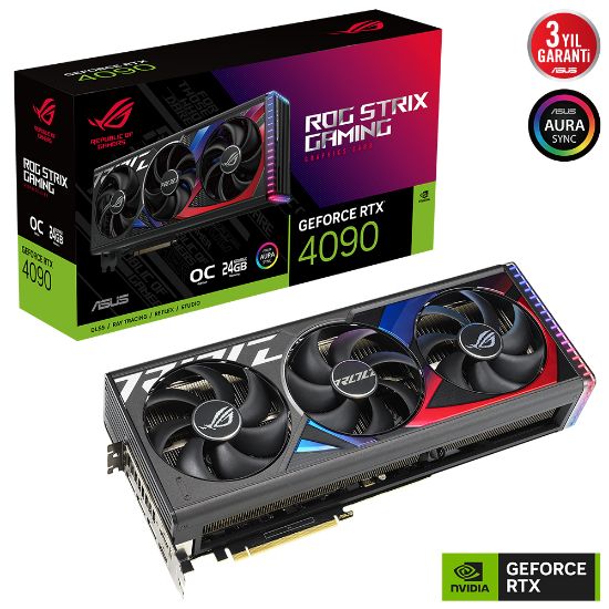 ASUS ROG-STRIX-RTX4090-O24G-GAMING GDDR6X 384Bit resmi