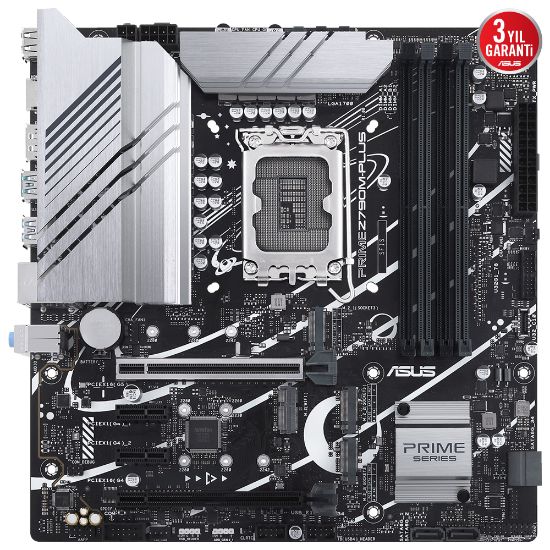 ASUS PRIME Z790M-PLUS DDR5 7200Mhz(OC) M.2 HDMI DP mATX 1700p resmi