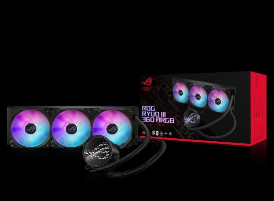 ASUS ROG RYUO III 360 ARGB 360MM SIVI SOĞUTUCU resmi