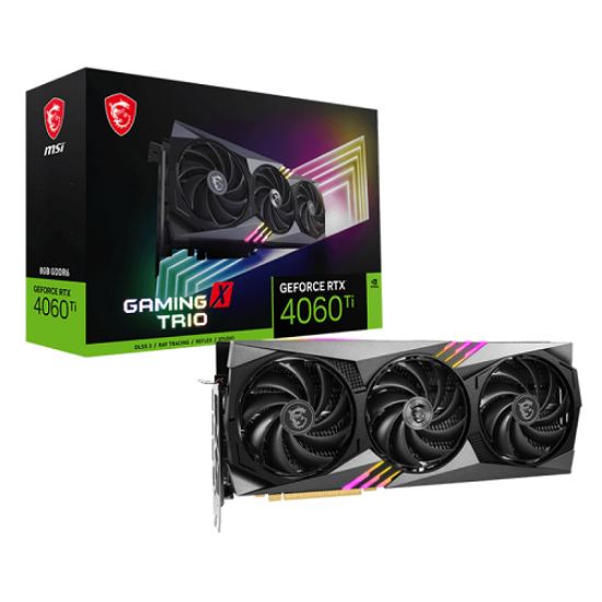 MSI GEFORCE RTX 4060TI GAMING X TRIO 8G GDDR6 HDMI DP 128BIT resmi