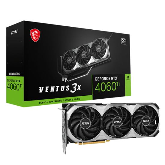 MSI GEFORCE RTX 4060TI VENTUS 3X 8G OC GDDR6 HDMI DP 128BIT resmi