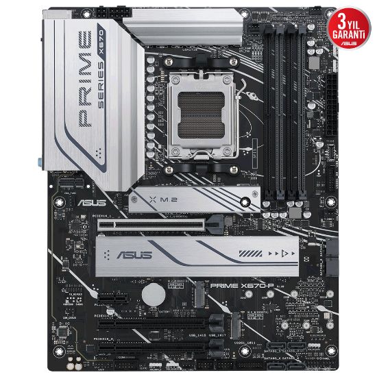 ASUS PRIME X670-P AM5 DDR5 6400Mhz+(OC) DP HDMI AM5 resmi