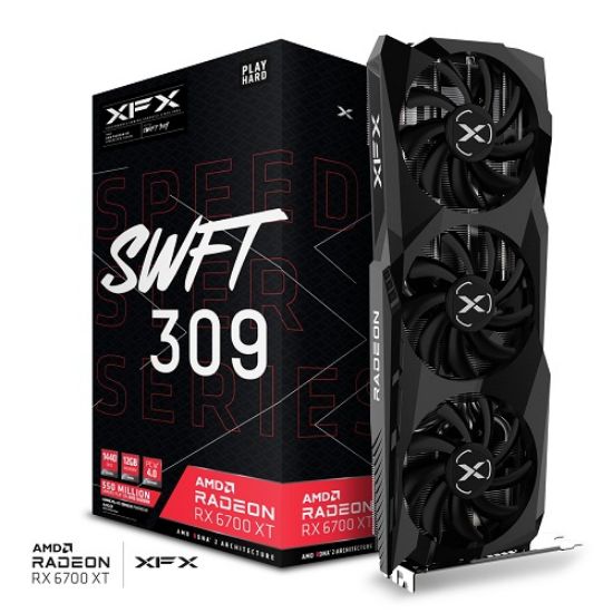 XFX Speedster SWFT 309 RX 6700 XT Core 12GB Gaming Ekran Kartı (RX-67XTYJFDV) resmi