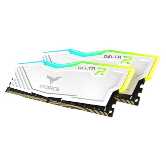 Team T-Force Delta RGB White 16GB (2x8GB) 3600MHz CL18 DDR4 Gaming Ram (TF4D416G3600HC18JDC011) resmi